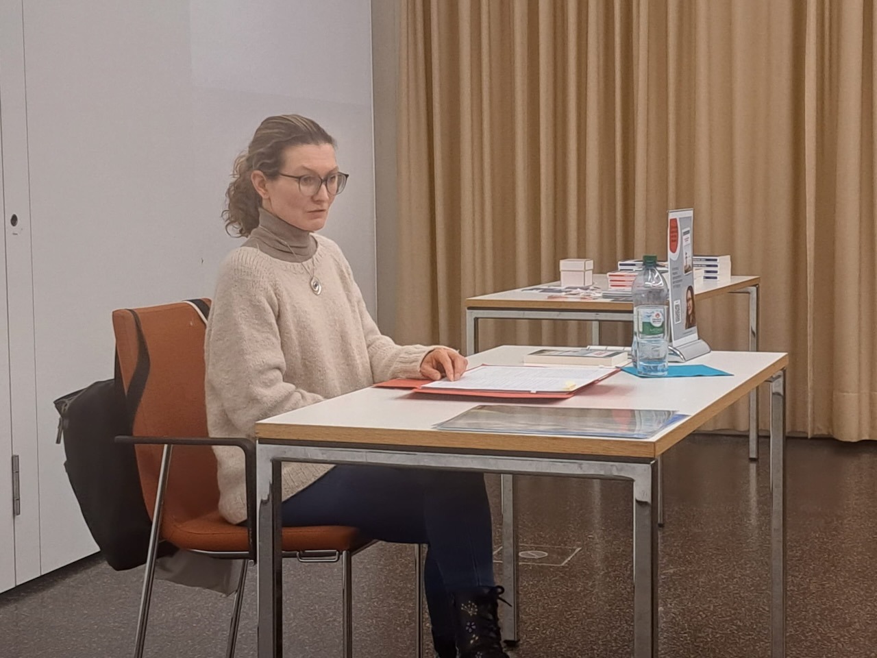 Autorin bei der Lesung